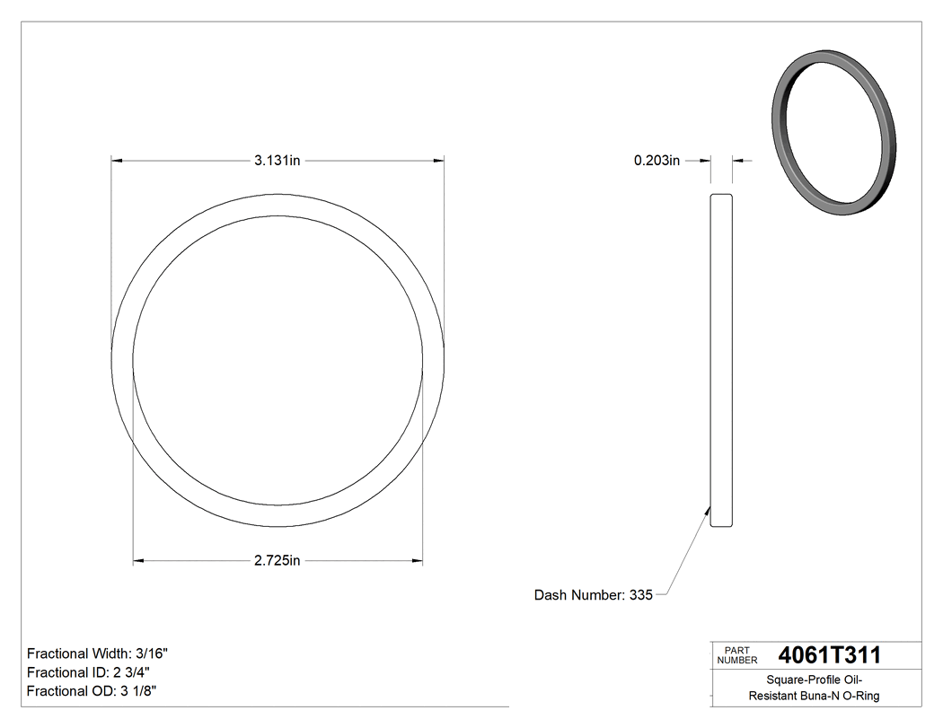 Technical drawing - 4061T311